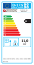 Energy Label Focolare 100 Bifacciale