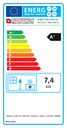 Energy Label Inserto 80 Crystal Evo 2.0 - Ventilato